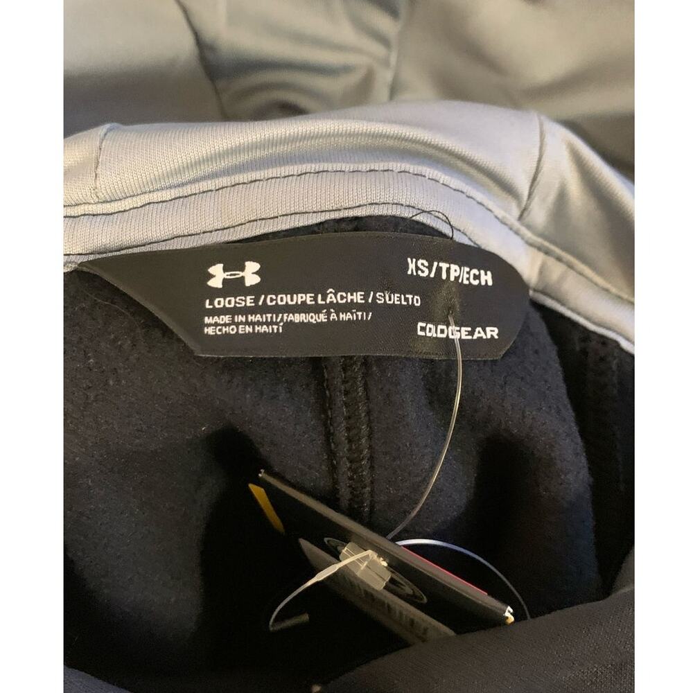 Under Armour Women's XS Double Threat Fleece Hoodie, Black - Picture 4 of 5